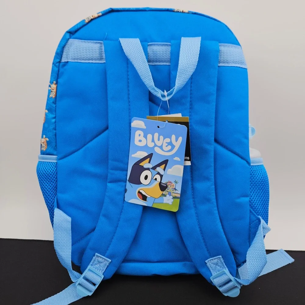 Bluey and Bingo Kids‎ 5 Piece Backpack Set with Lunch Bag Water Bottle Blue New